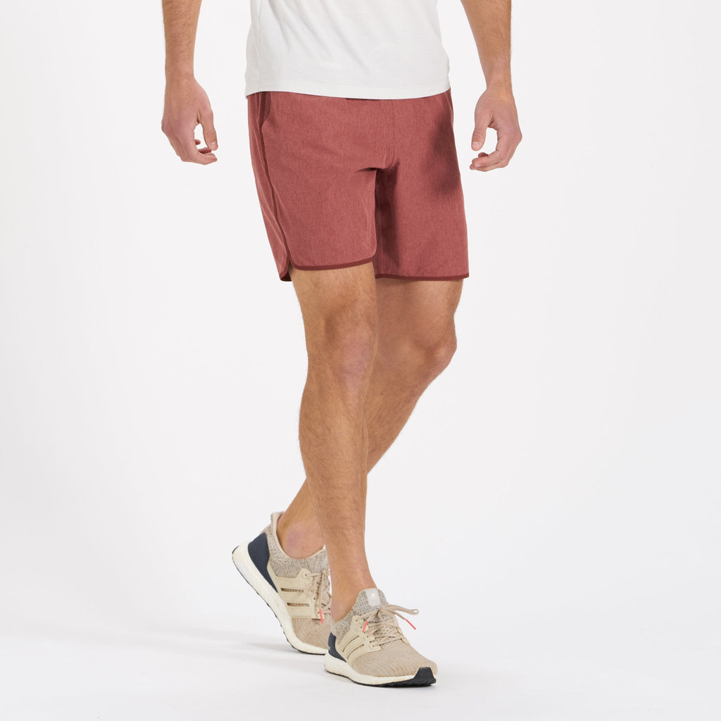 Banks Short | Red Clay Linen Texture