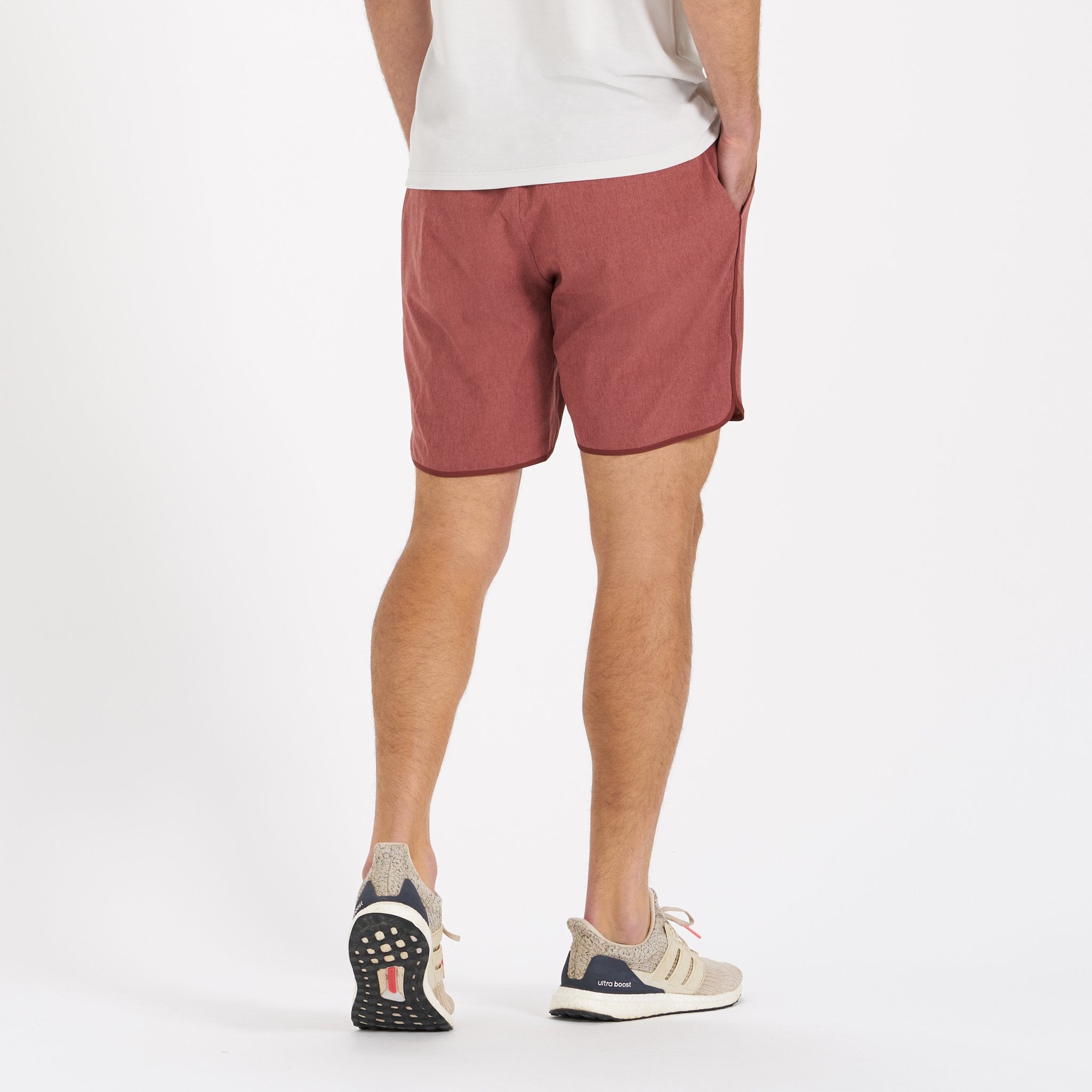 Banks Short | Red Clay Linen Texture