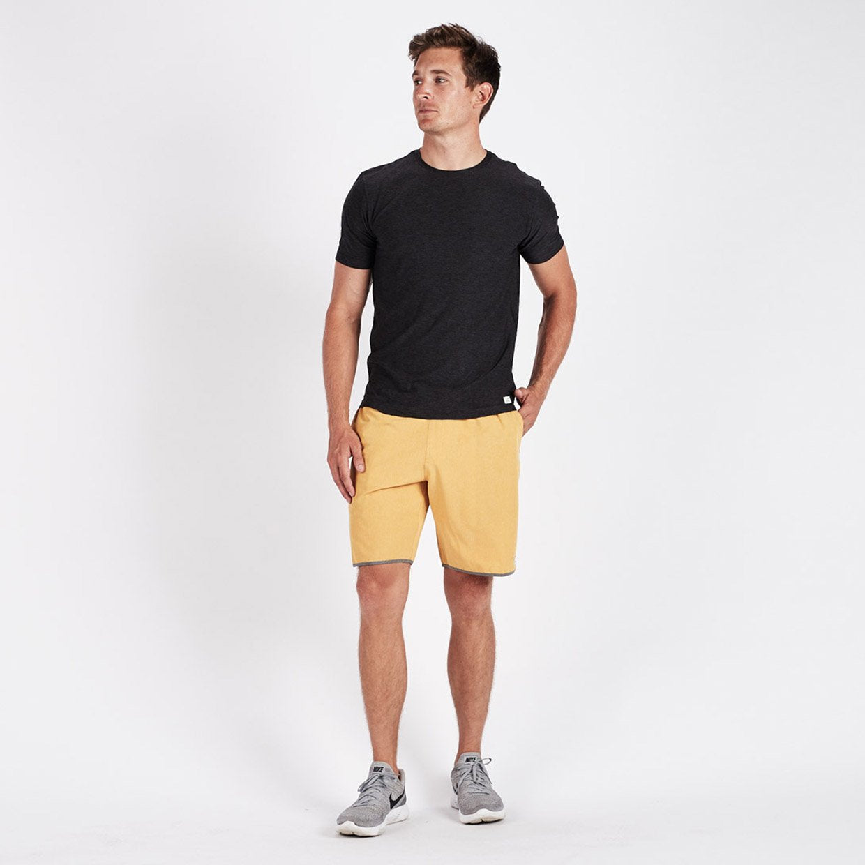 Banks Short | Saffron Linen Texture