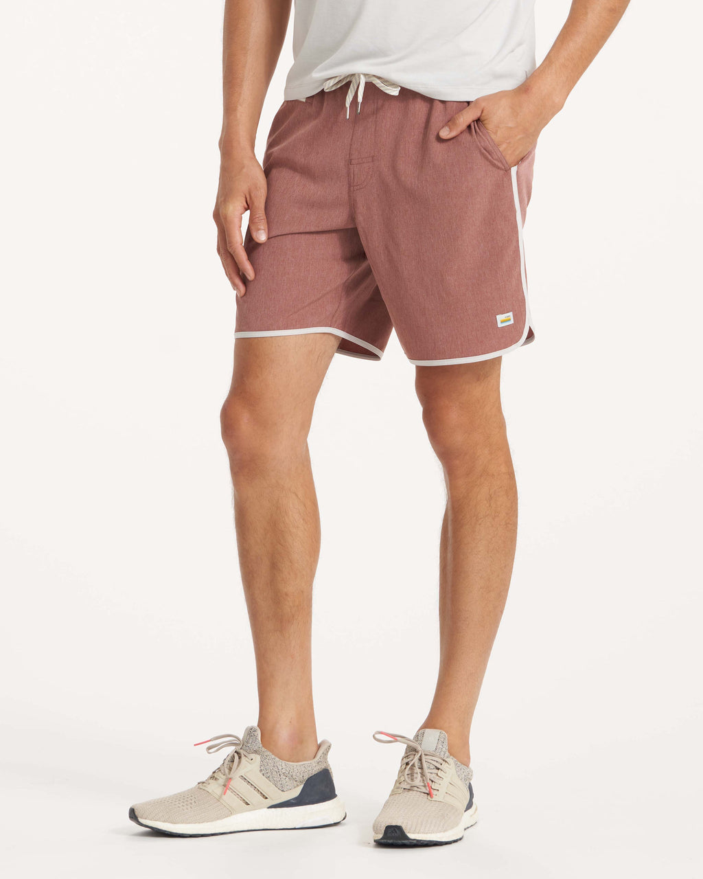 Banks Short | Terracotta Linen Texture