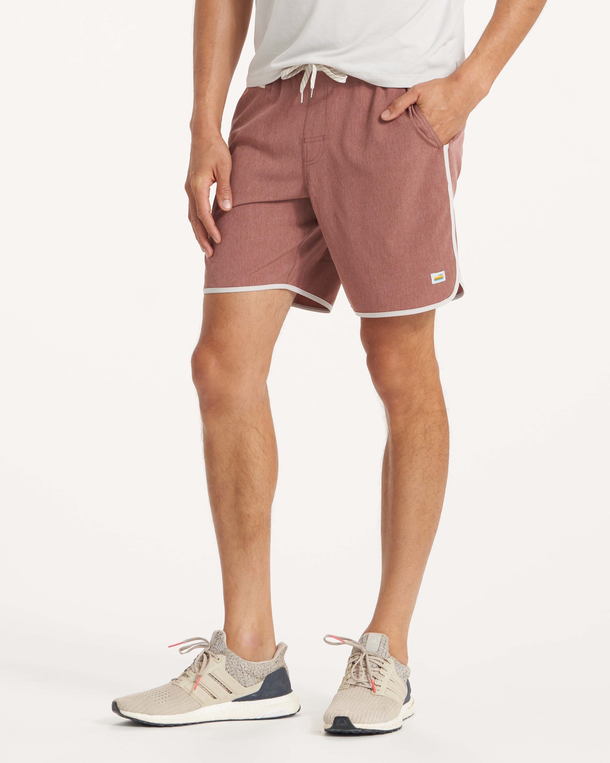 Banks Short | Terracotta Linen Texture