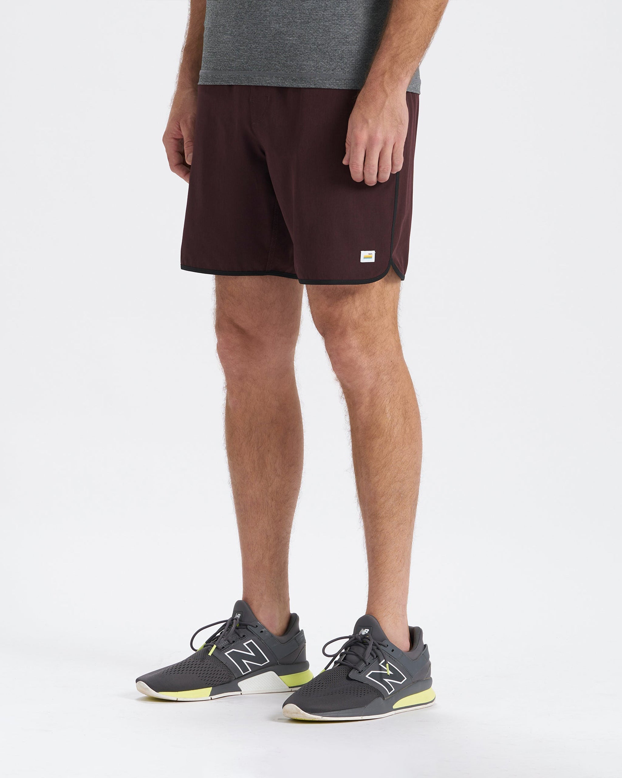Banks Short | Oxblood Linen Texture