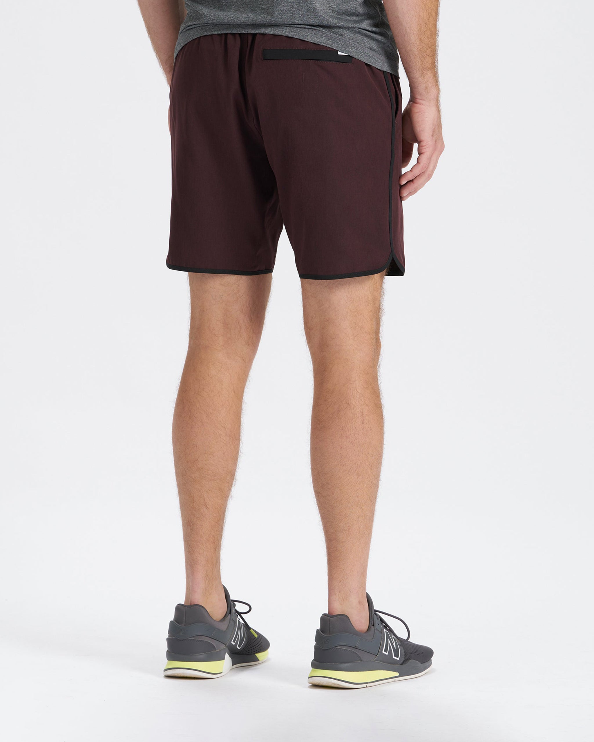Banks Short | Oxblood Linen Texture