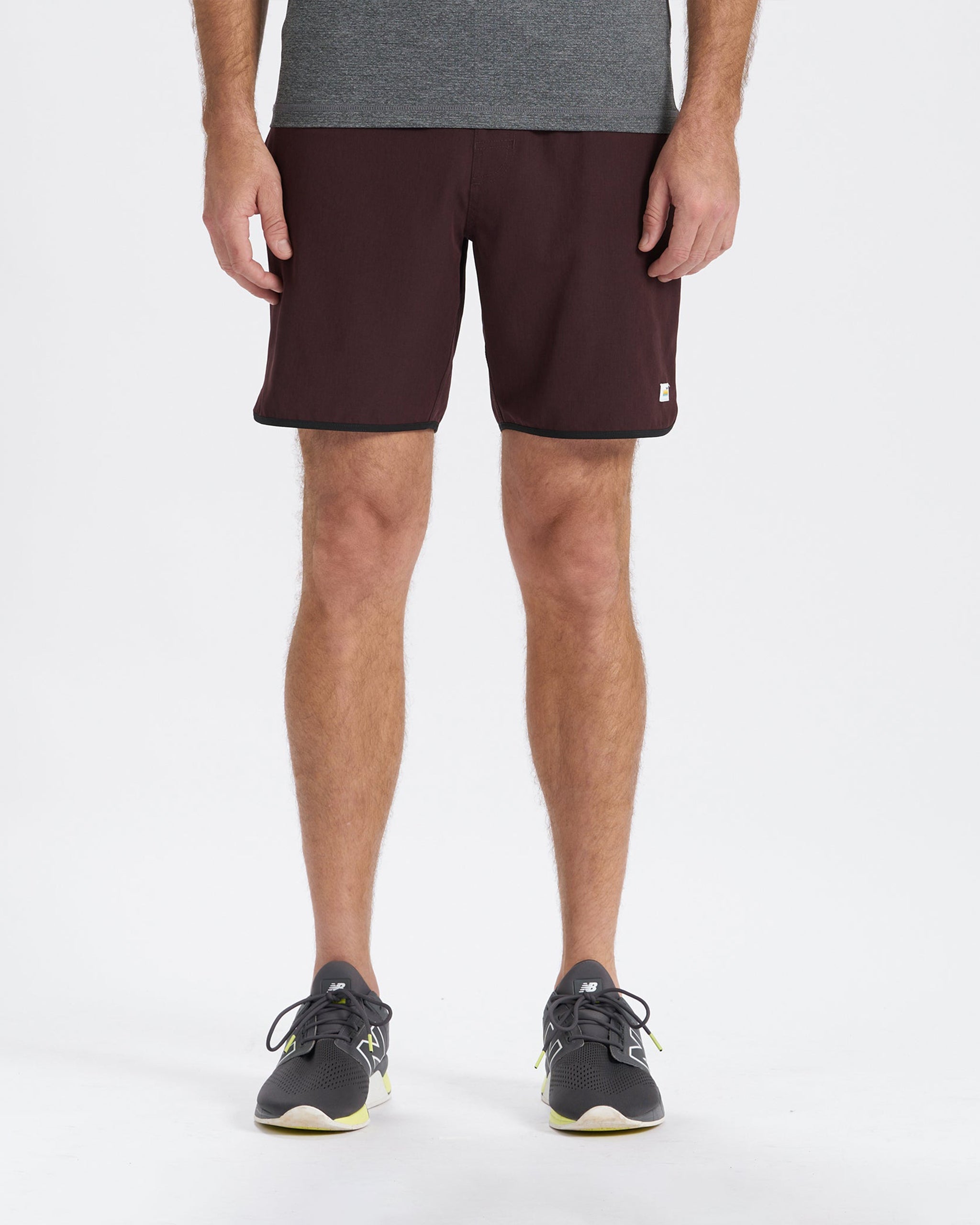 Banks Short | Oxblood Linen Texture