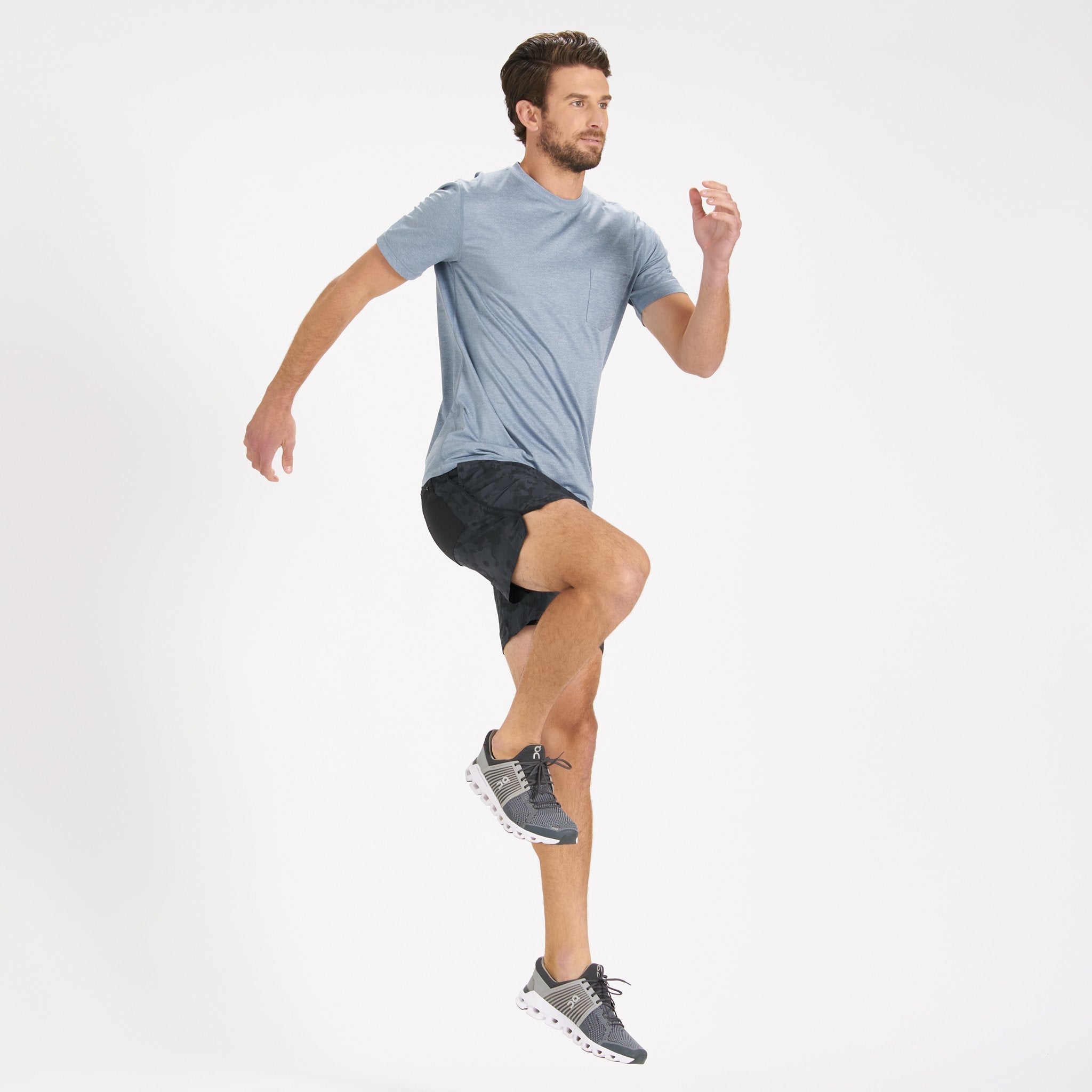 Trail Short | Charcoal Camo Flower