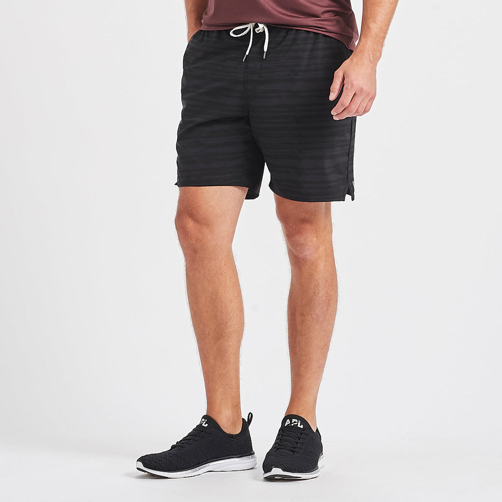 Trail Short | Black Dye Stripe