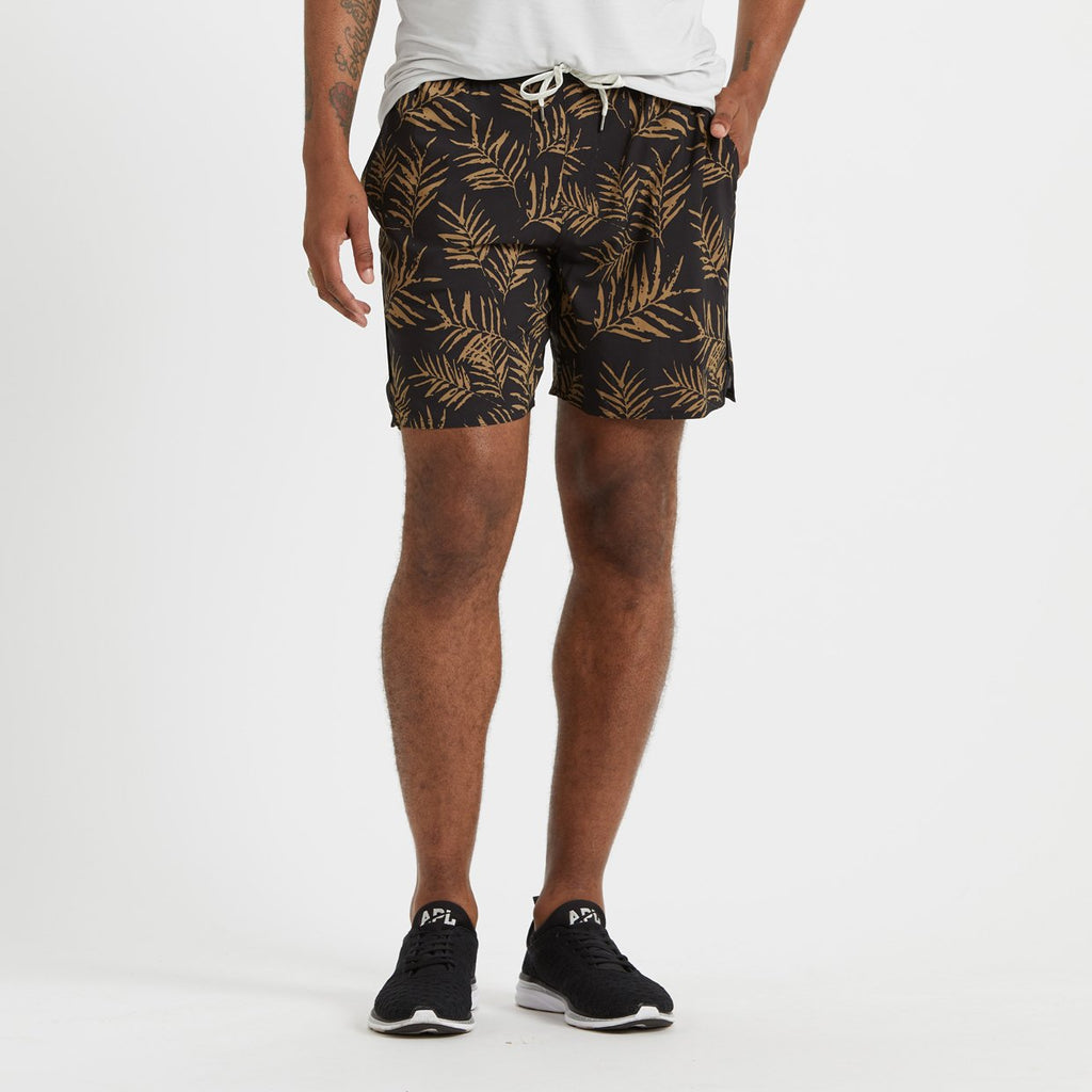 Trail Short | Black Floating Palm