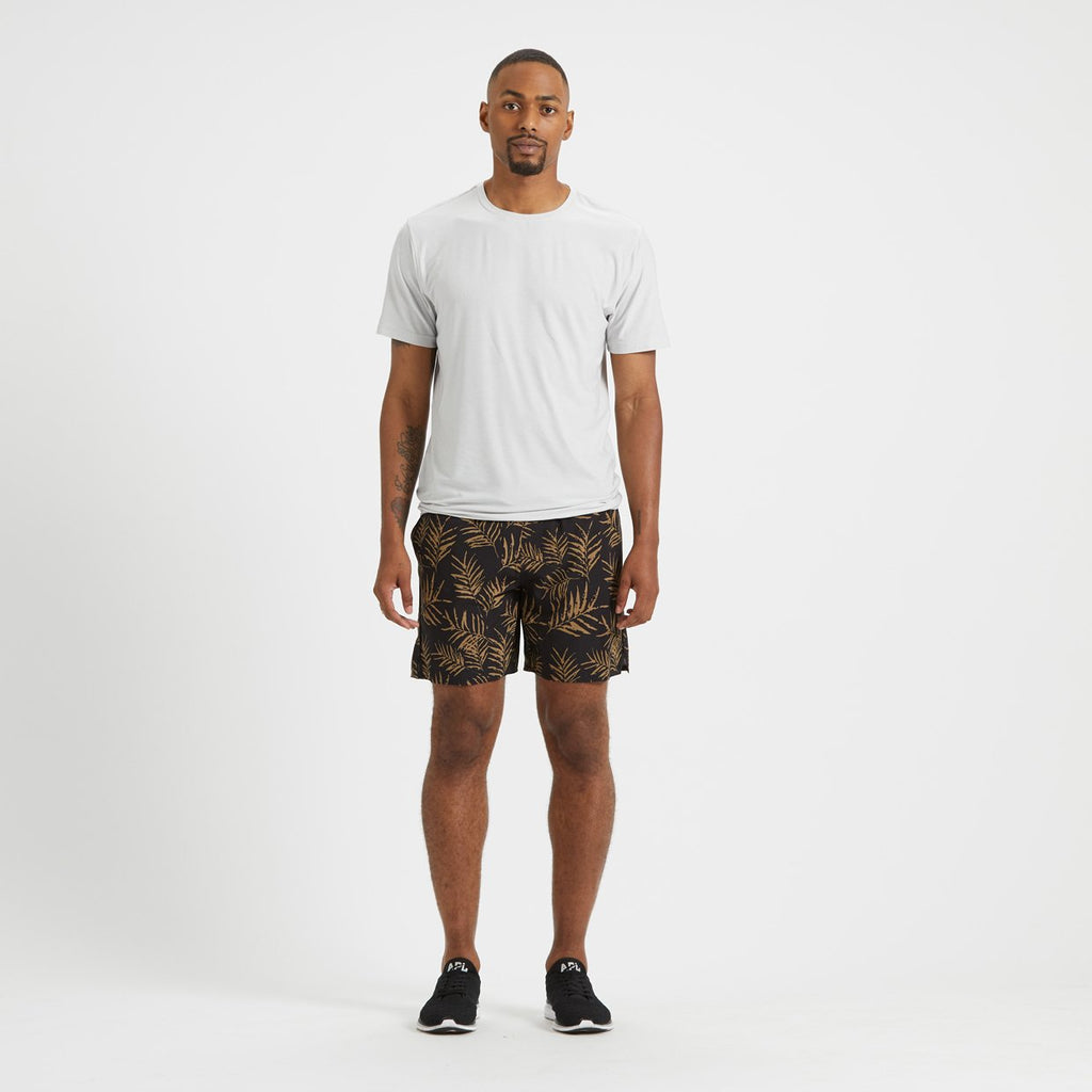 Trail Short | Black Floating Palm