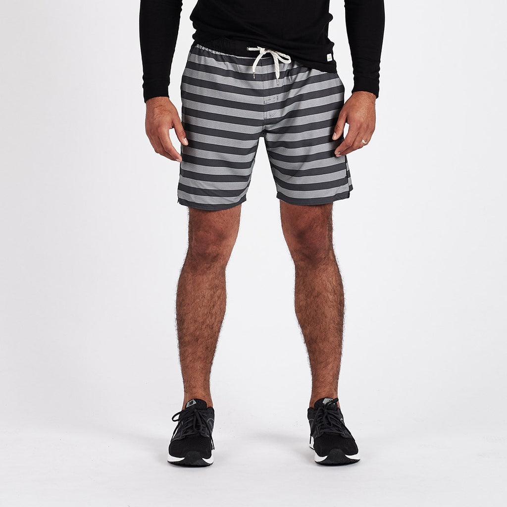 Trail Short | Charcoal Micro Stripe