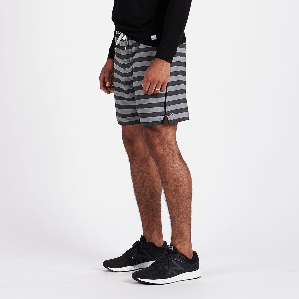 Trail Short | Charcoal Micro Stripe