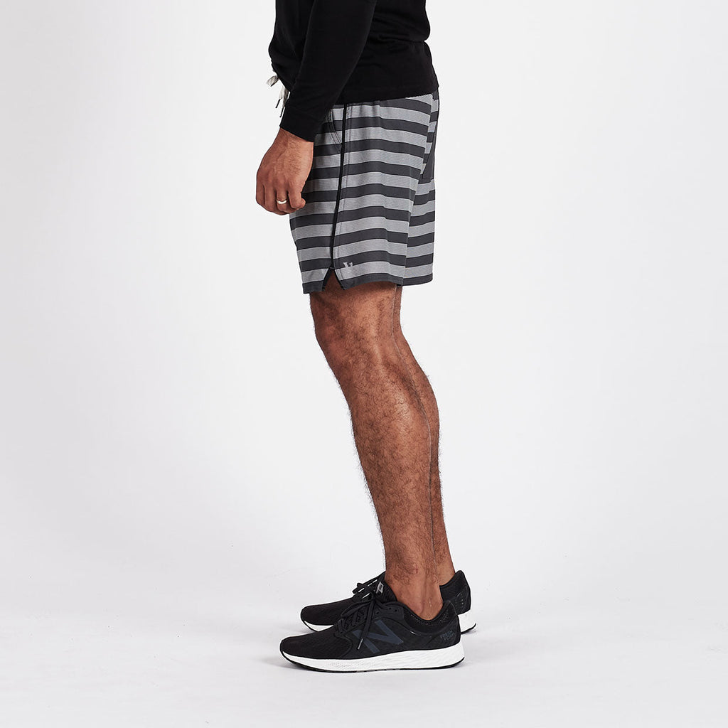 Trail Short | Charcoal Micro Stripe