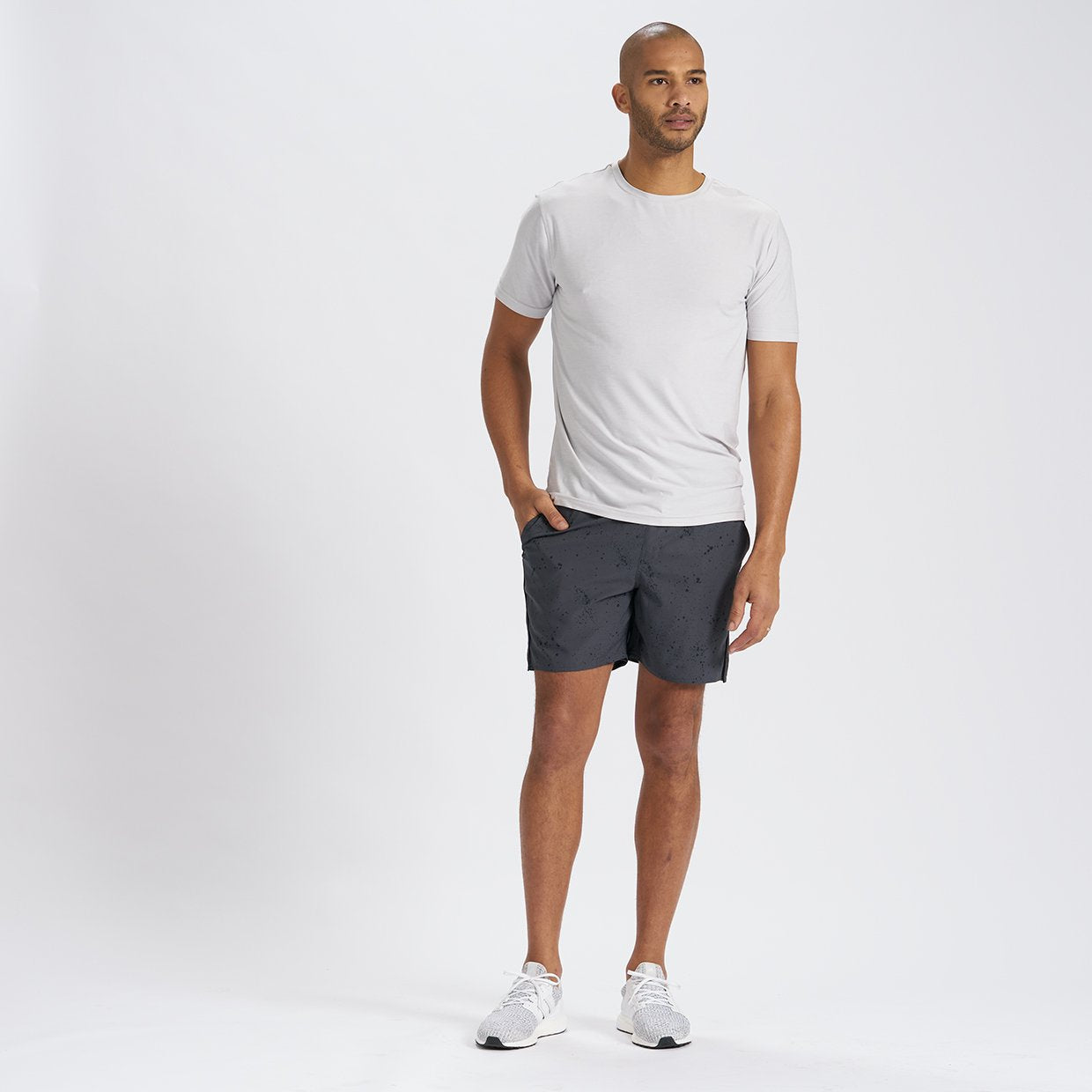 Trail Short | Charcoal Splatter