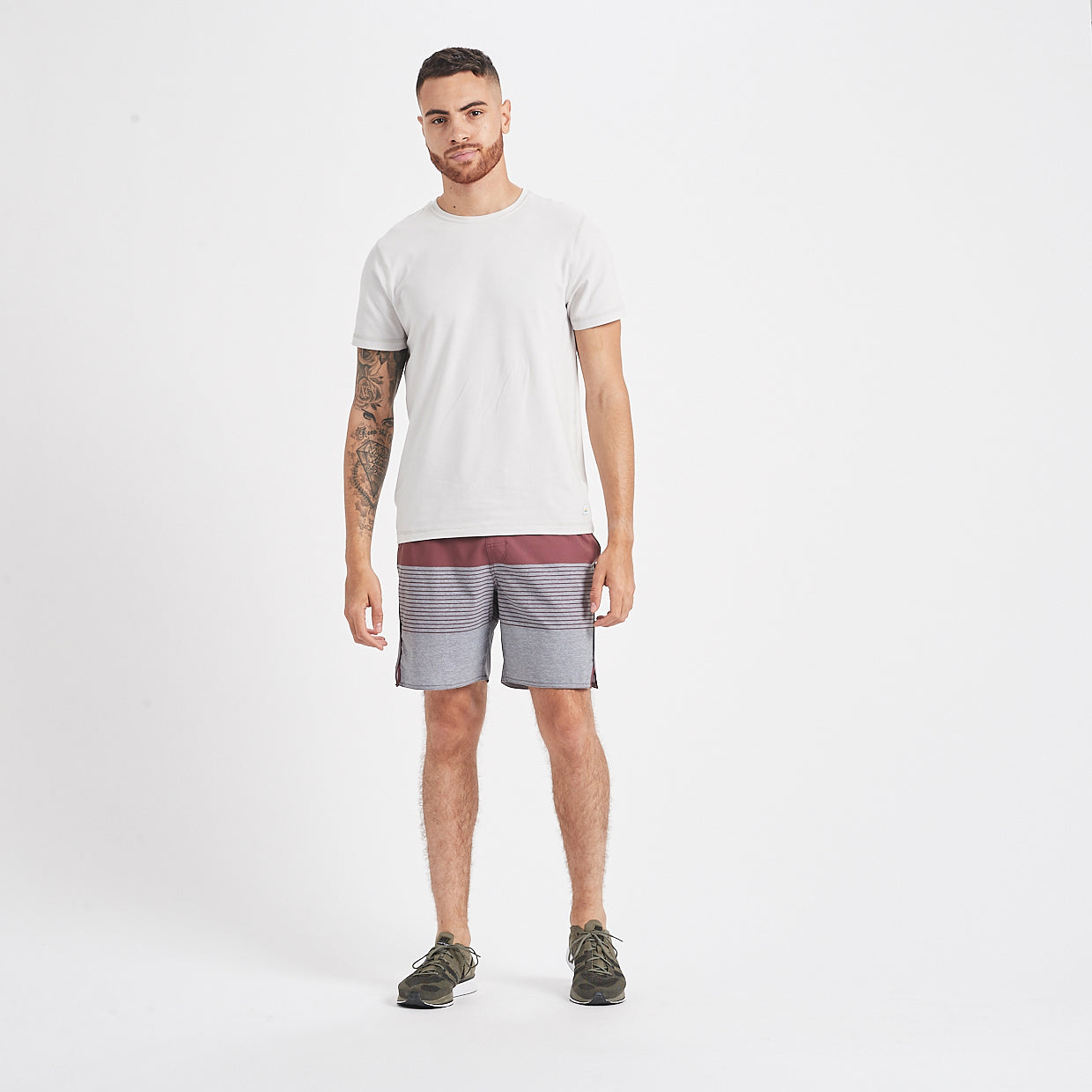 Trail Short | Fig Stripe