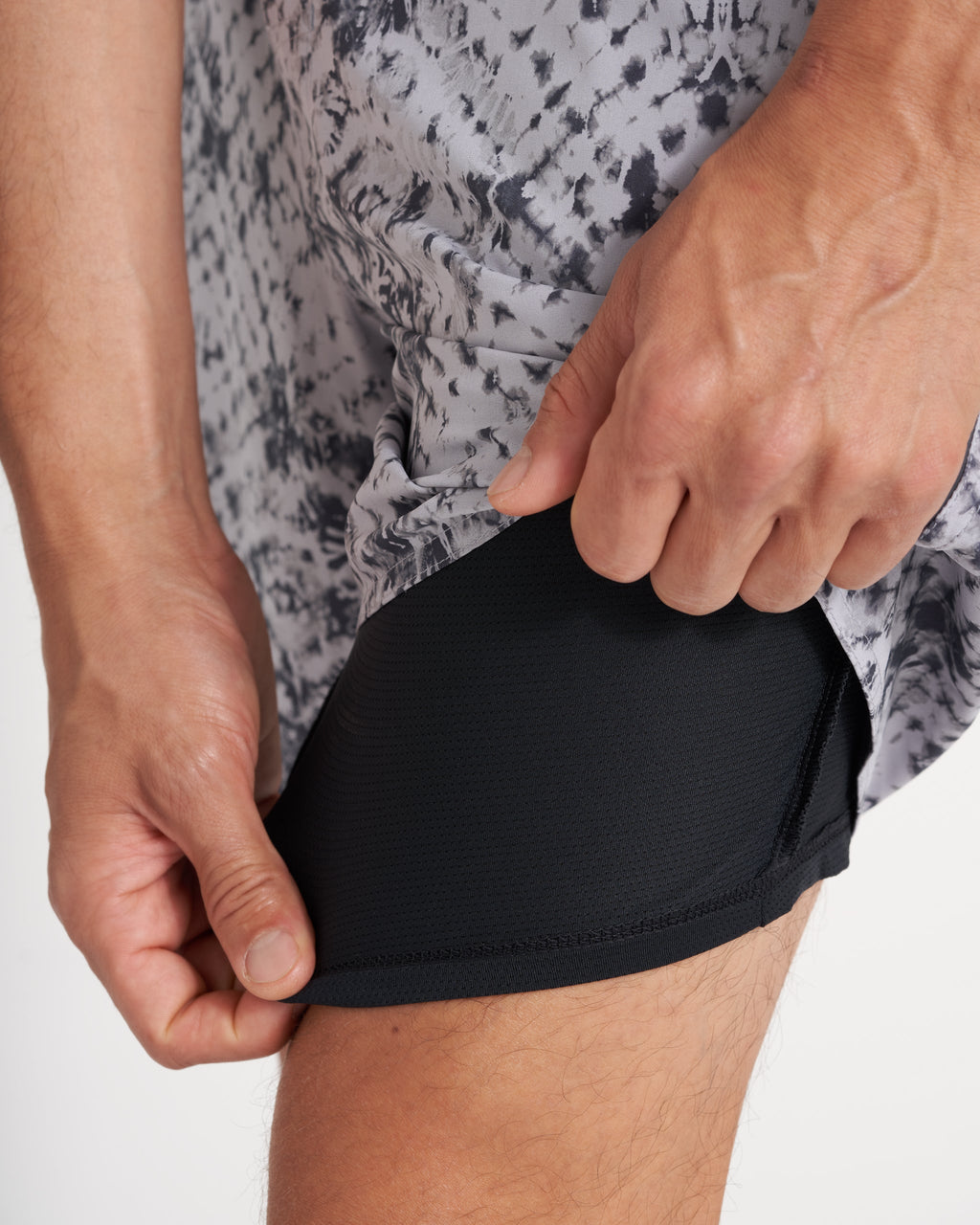 Trail Short | Grey Shibori