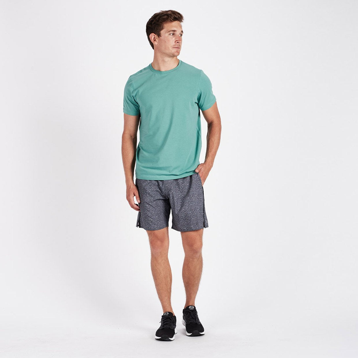 Trail Short | Heather Grey Texture