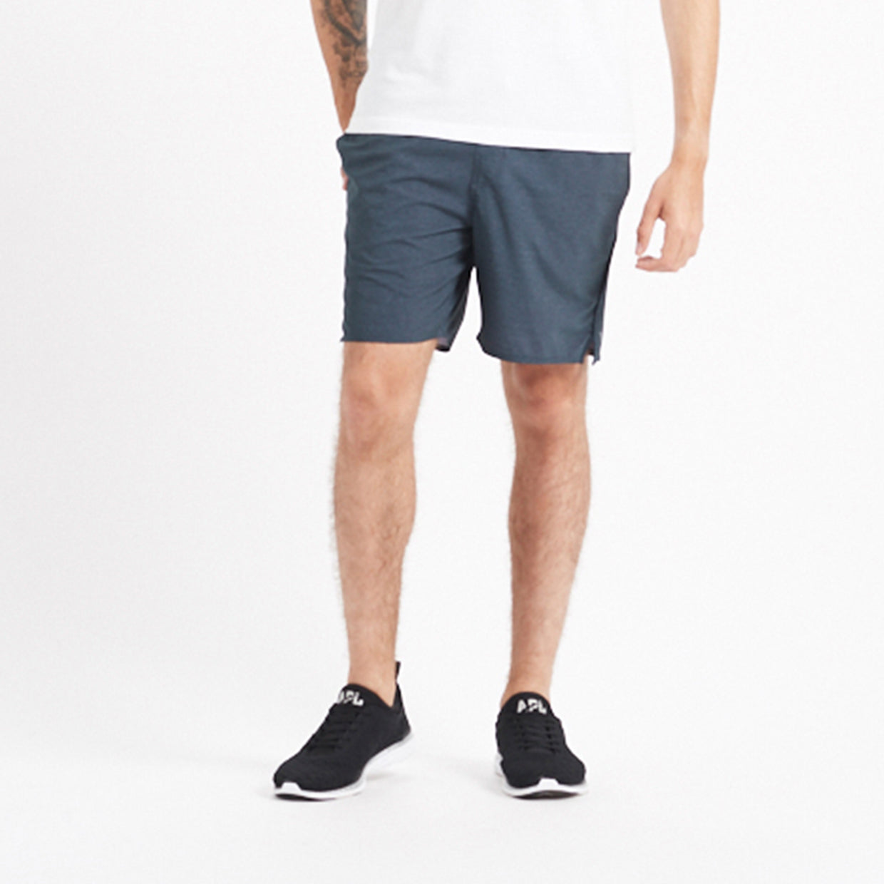 Trail Short | Navy Heather Texture