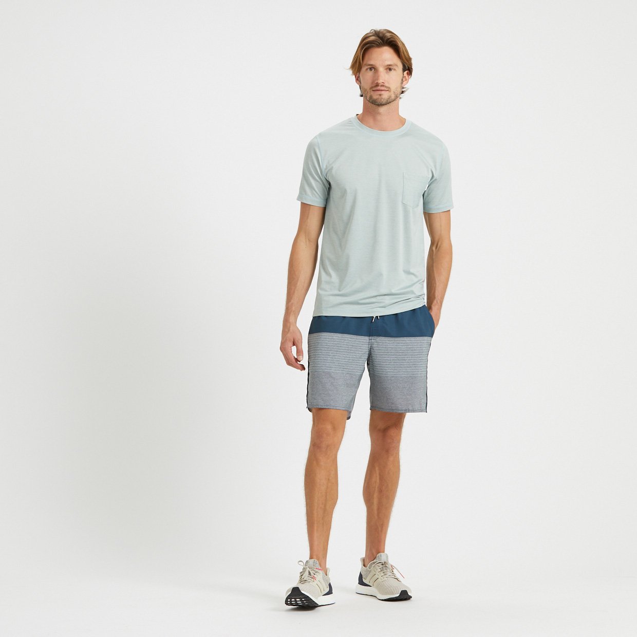 Trail Short | Indigo Stripe