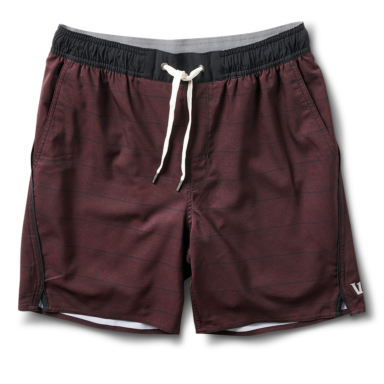 Trail Short | Oxblood Heather Stripe