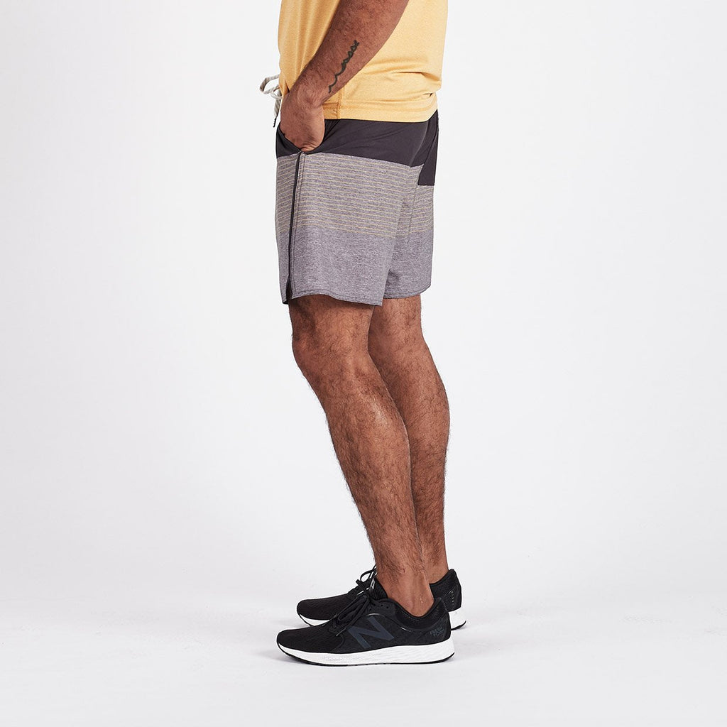 Trail Short | Saffron Stripe