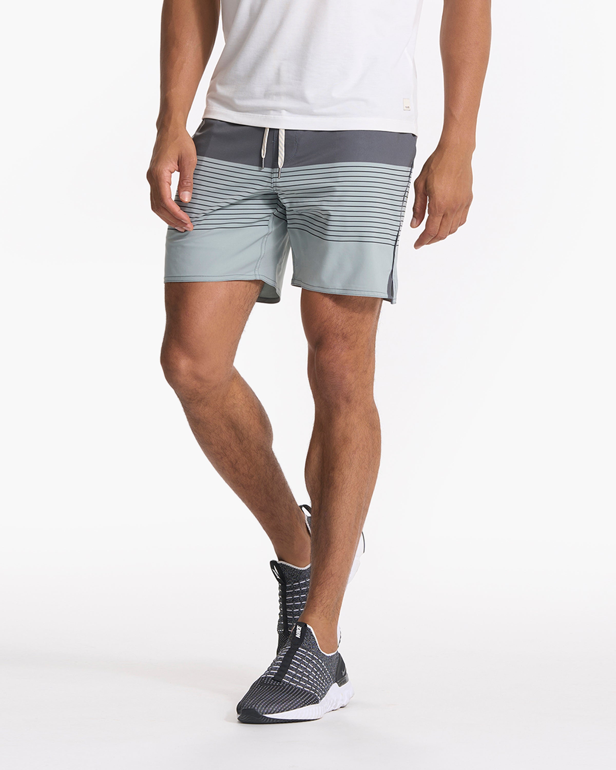 Trail Short | Shale/Neptune Stripe