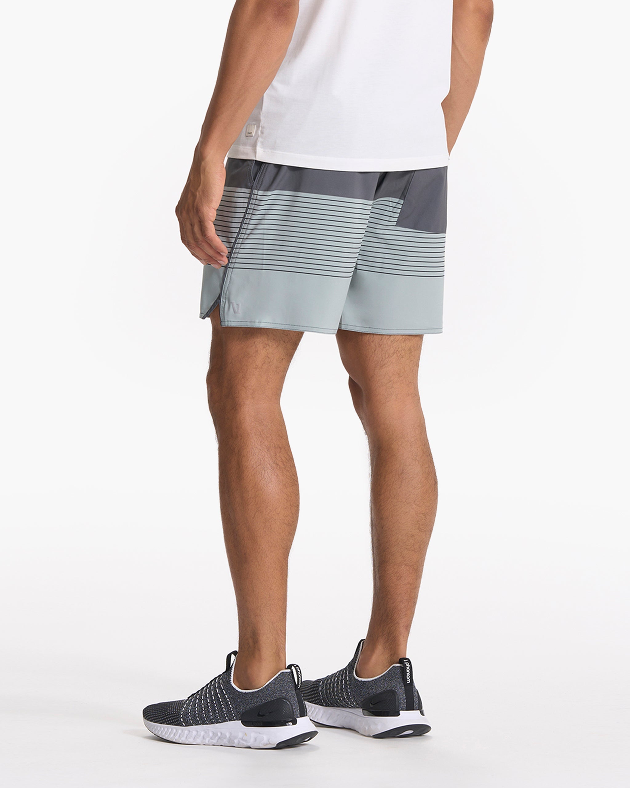 Trail Short | Shale/Neptune Stripe