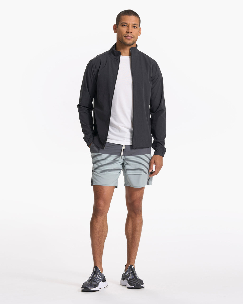 Trail Short | Shale/Neptune Stripe