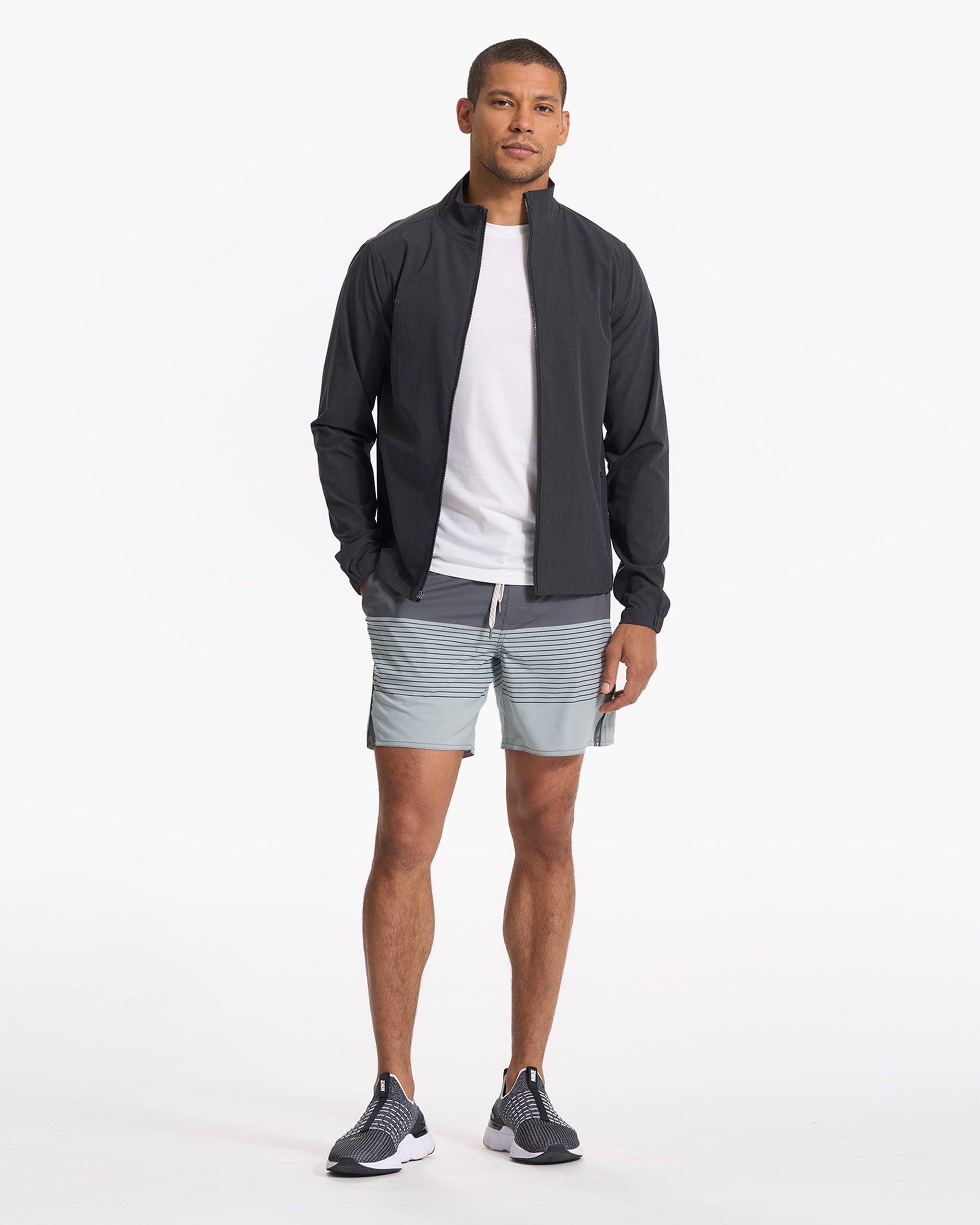 Trail Short | Shale/Neptune Stripe