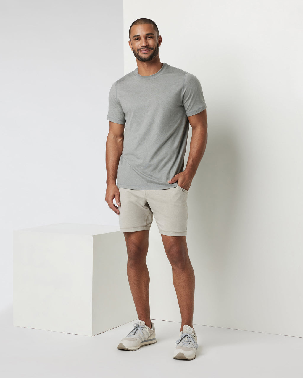 Ponto Performance Short 7" | Dark Salt Heather