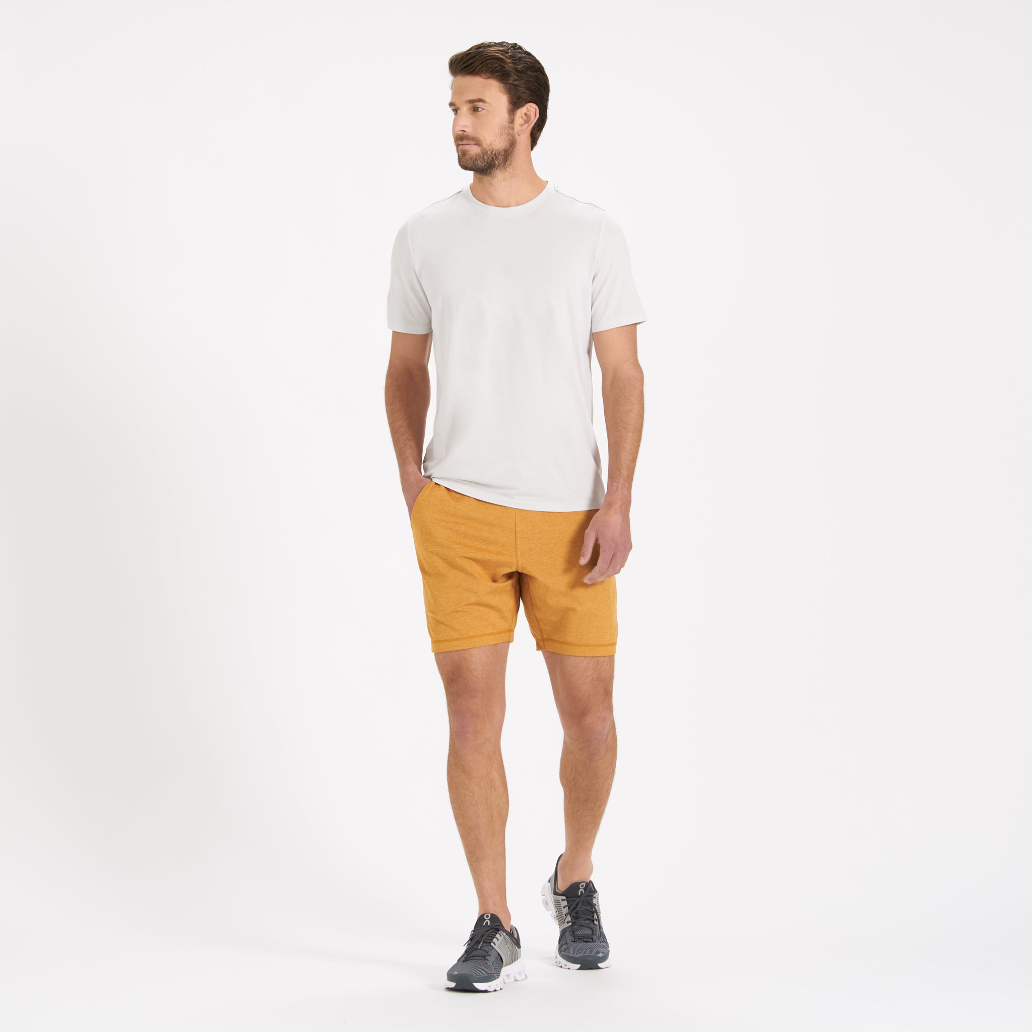 Ponto Performance Short 7" | Flax Heather
