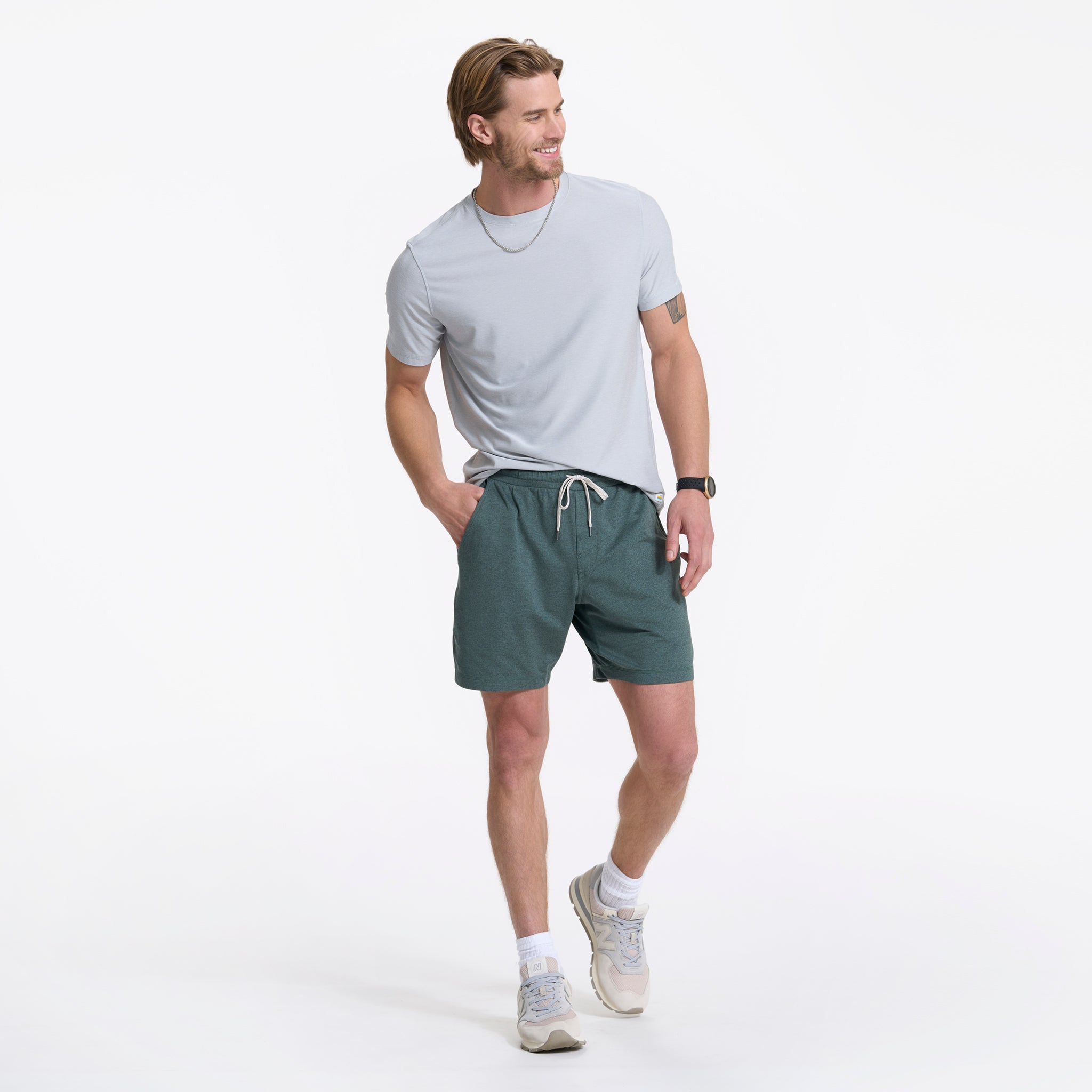 Ponto Performance Short 7" | Kelp Heather