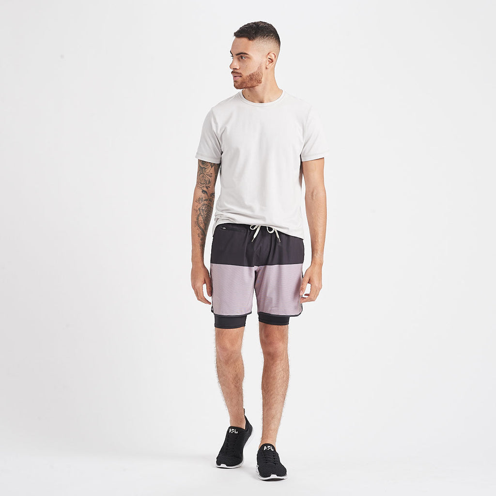 Stockton Short | Black Fig Stripe