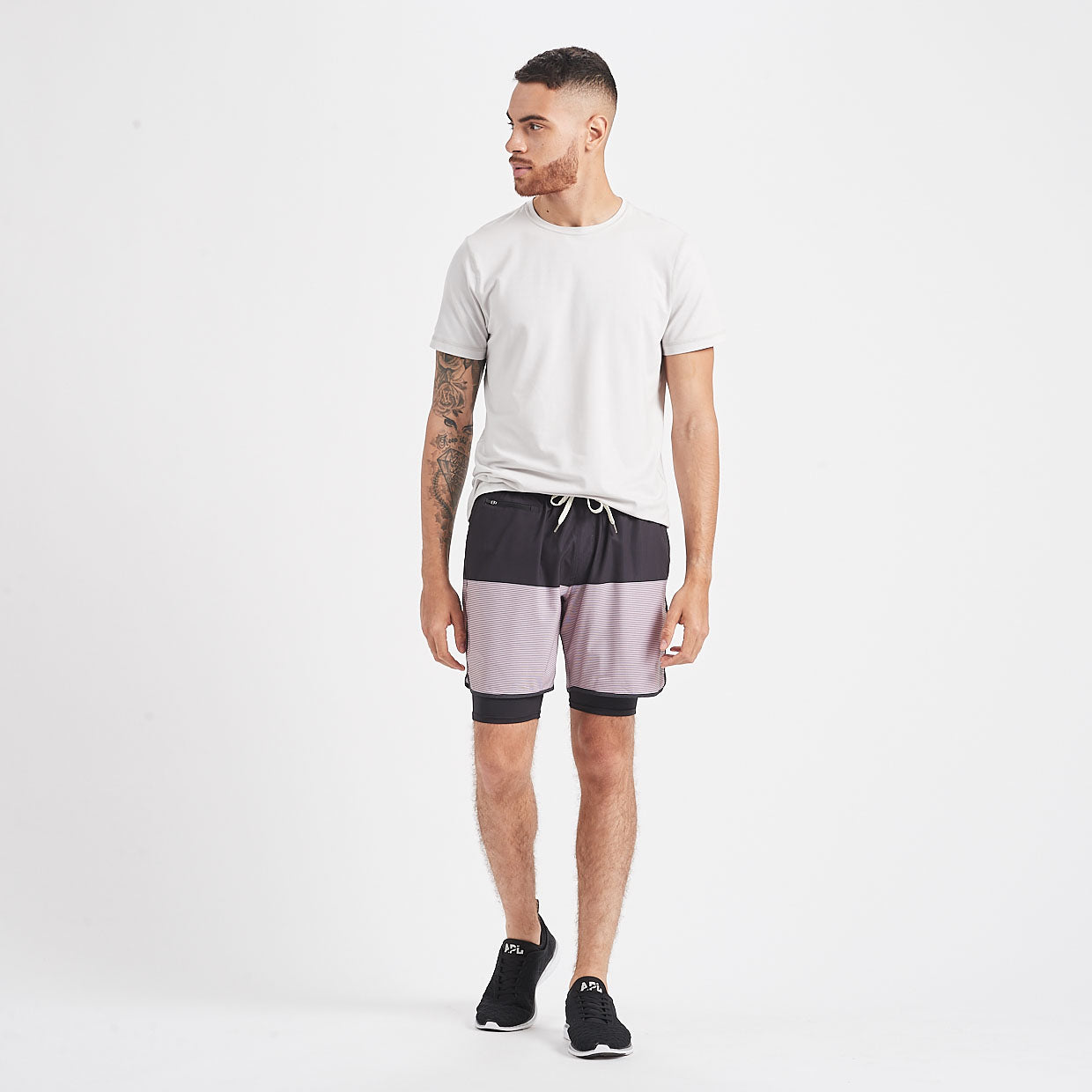 Stockton Short | Black Fig Stripe