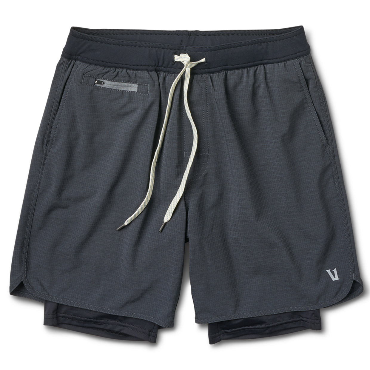 Stockton Short | Black Linen Texture