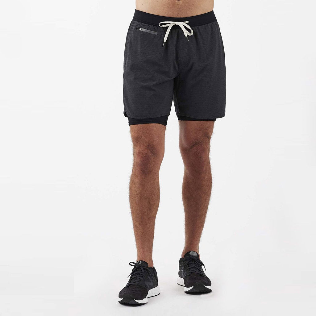 Stockton Short | Black Linen Texture