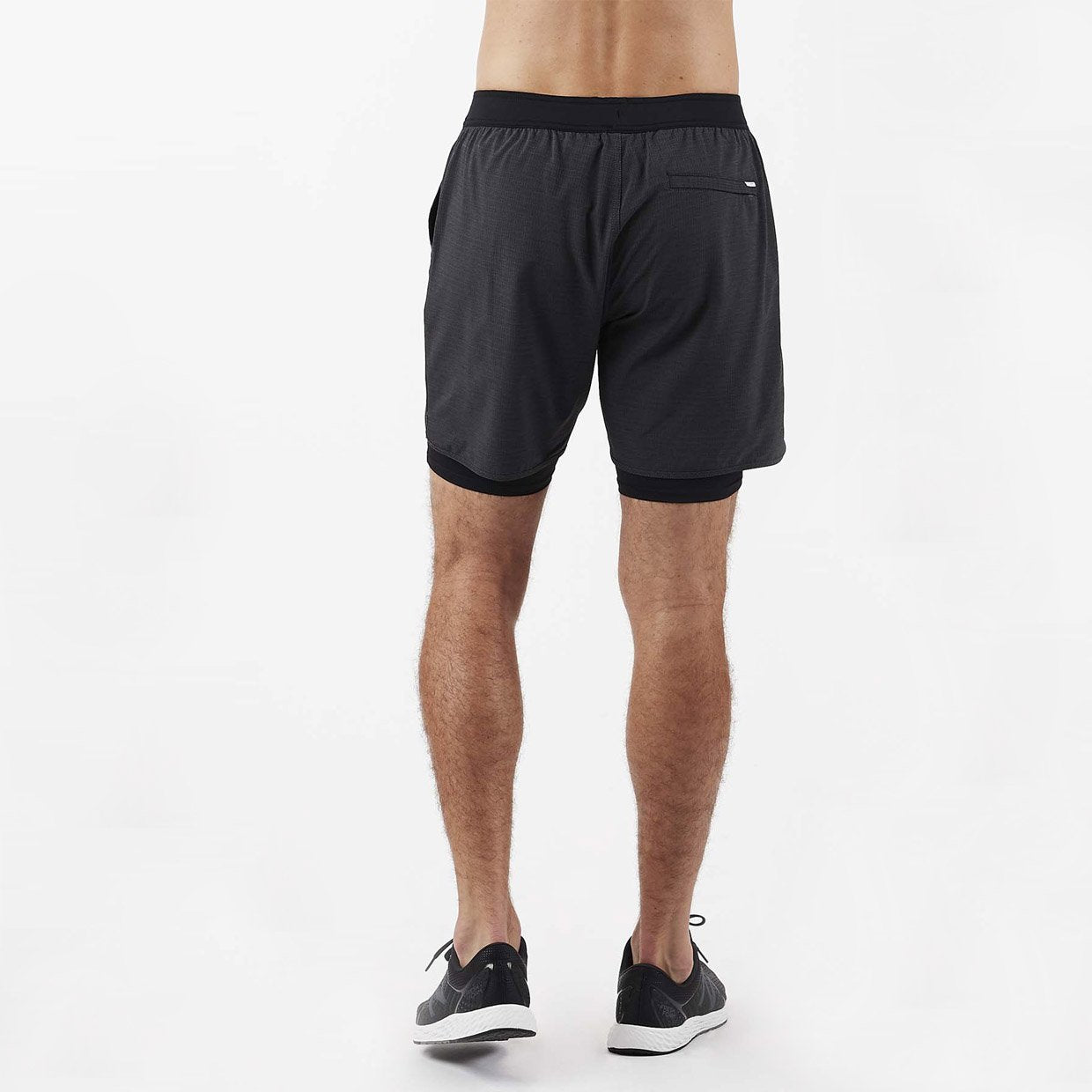 Stockton Short | Black Linen Texture