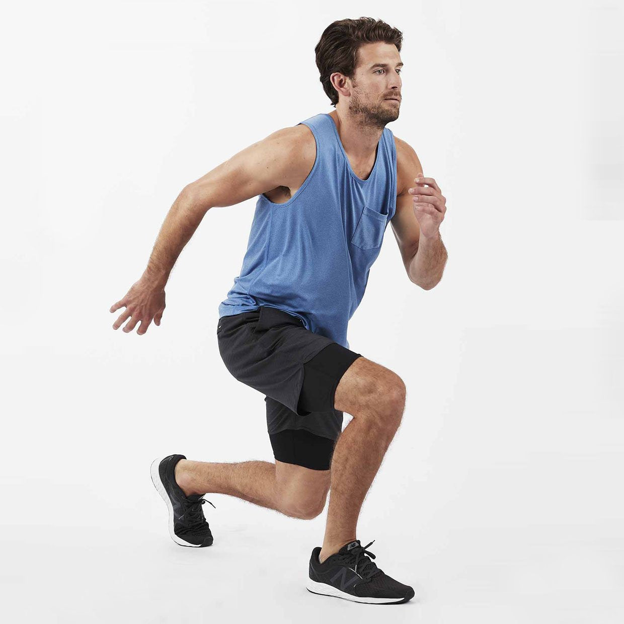 Stockton Short | Black Linen Texture