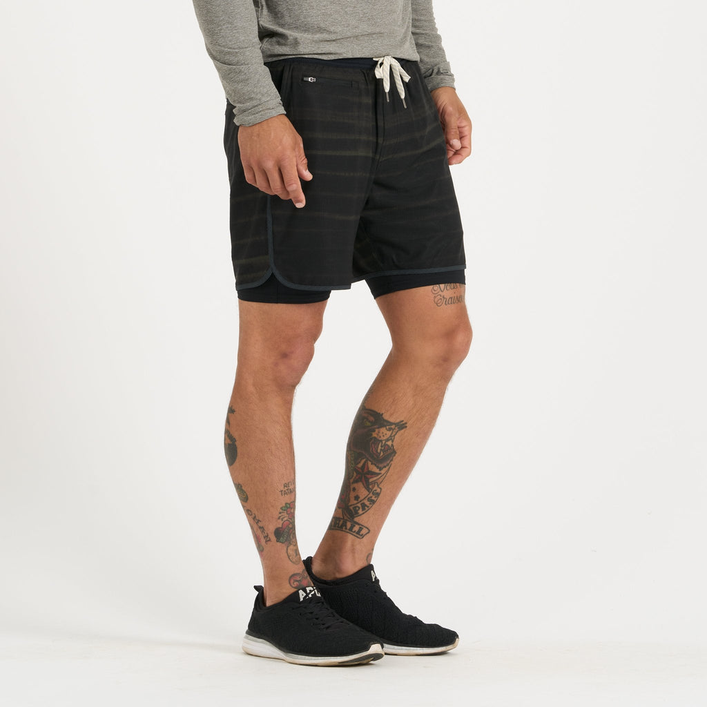 Stockton Short | Dark Oregano Shibori Stripe