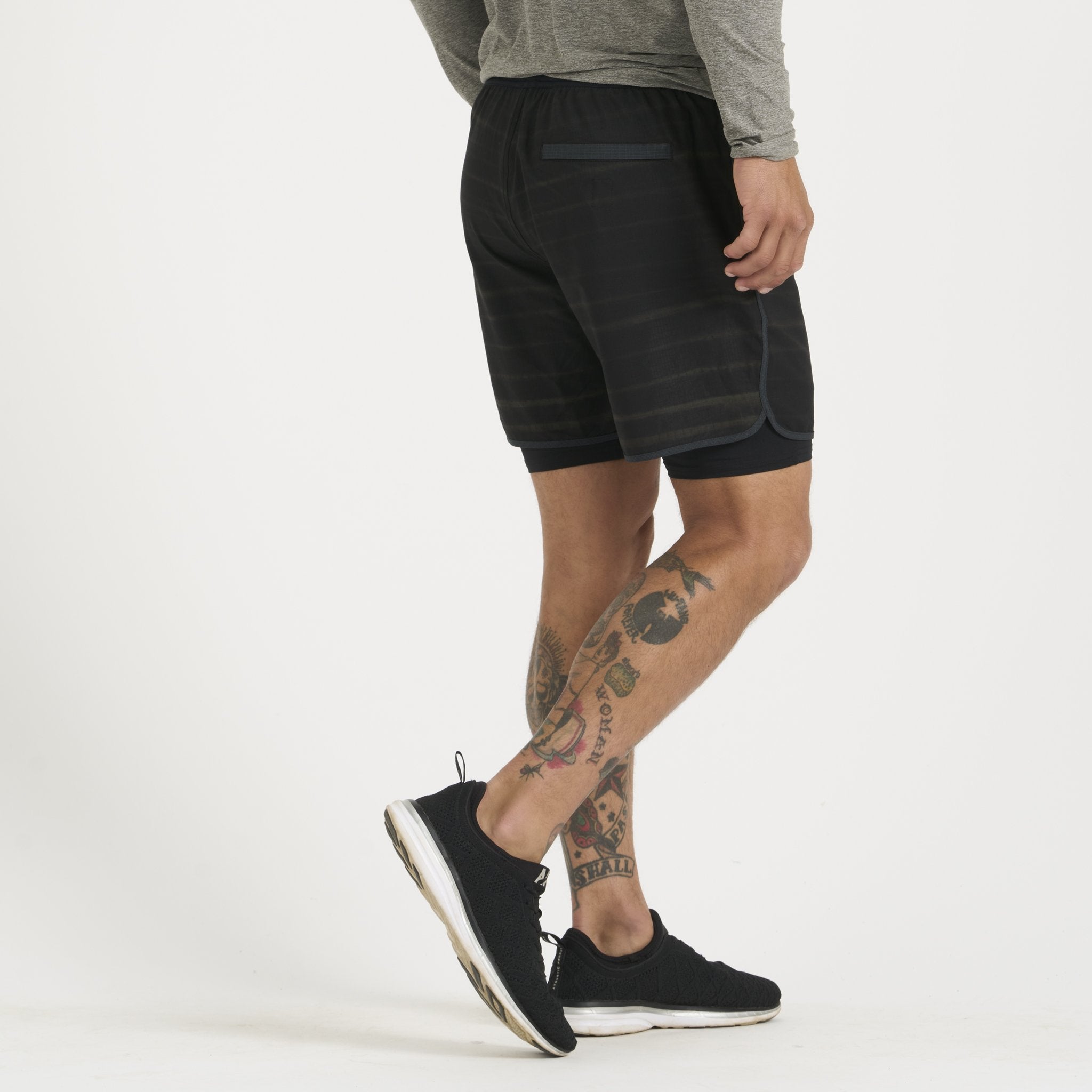 Stockton Short | Dark Oregano Shibori Stripe