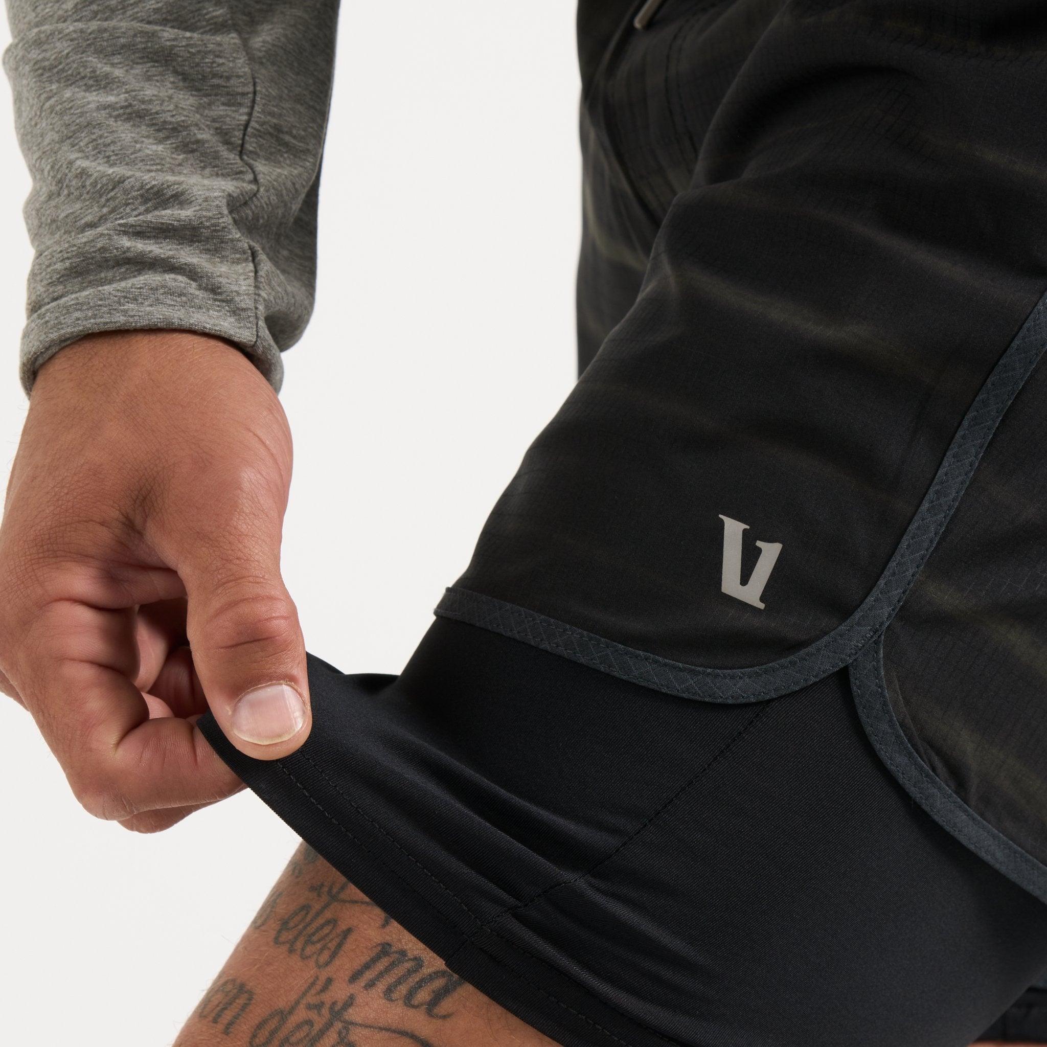 Stockton Short | Dark Oregano Shibori Stripe