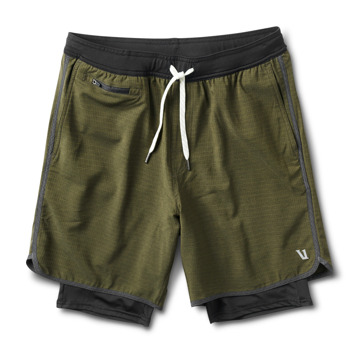 Stockton Short | Evergreen Linen Texture