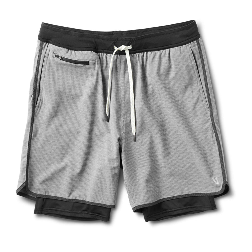 Stockton Short | Grey Linen Texture