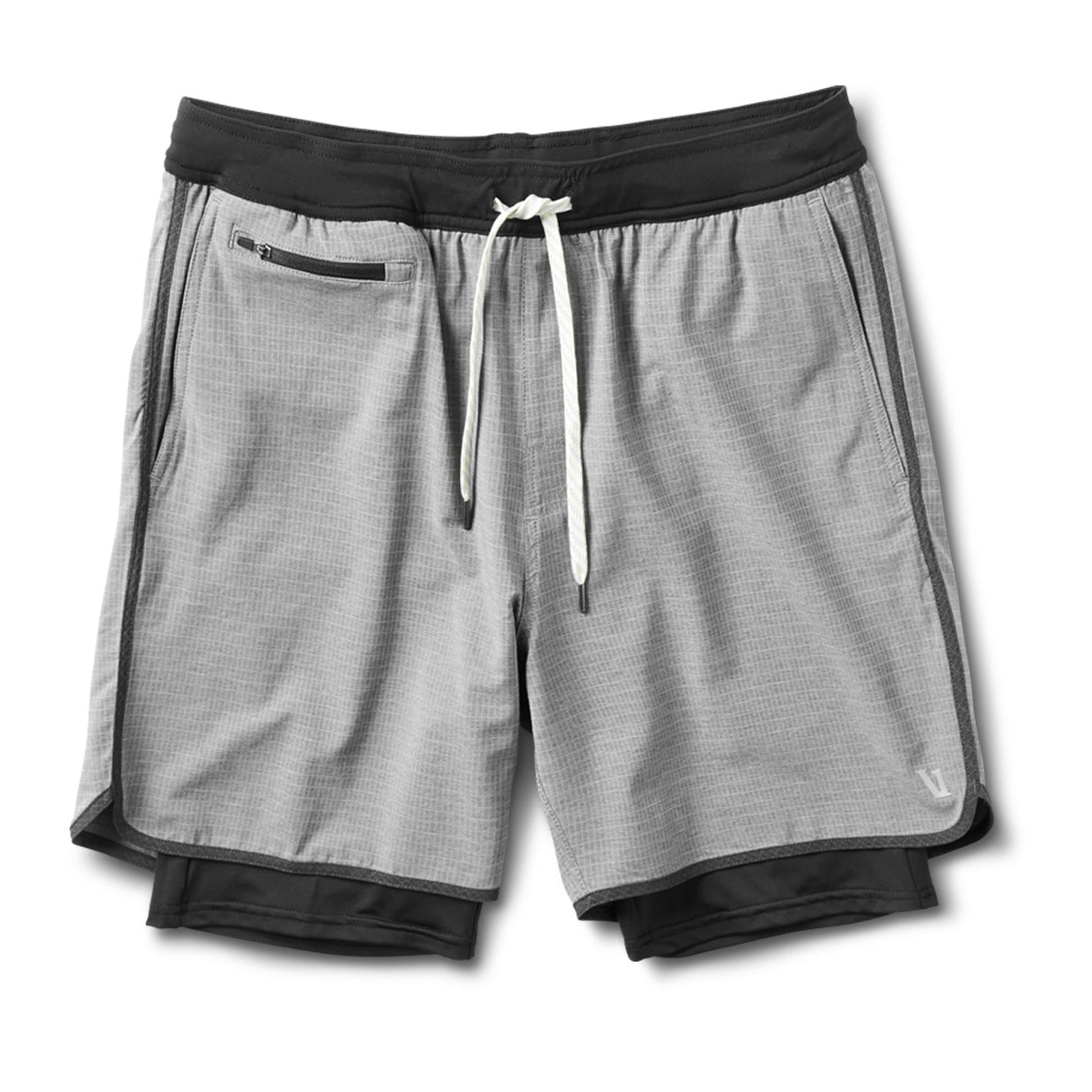 Stockton Short | Grey Linen Texture