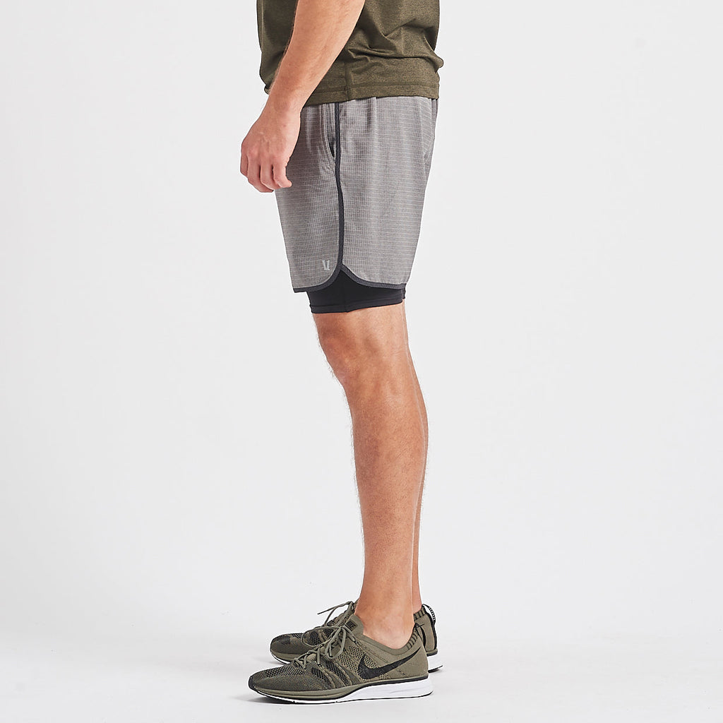 Stockton Short | Grey Linen Texture