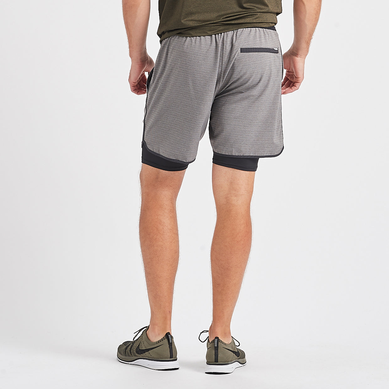 Stockton Short | Grey Linen Texture