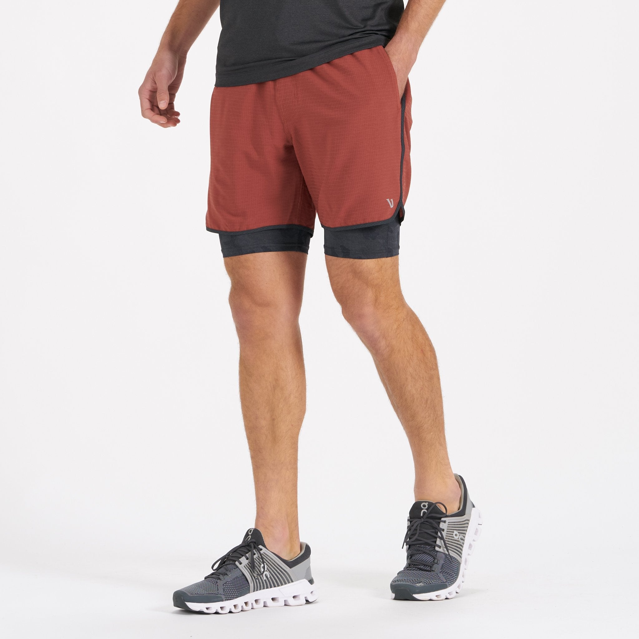 Stockton Short | Red Clay Linen Texture