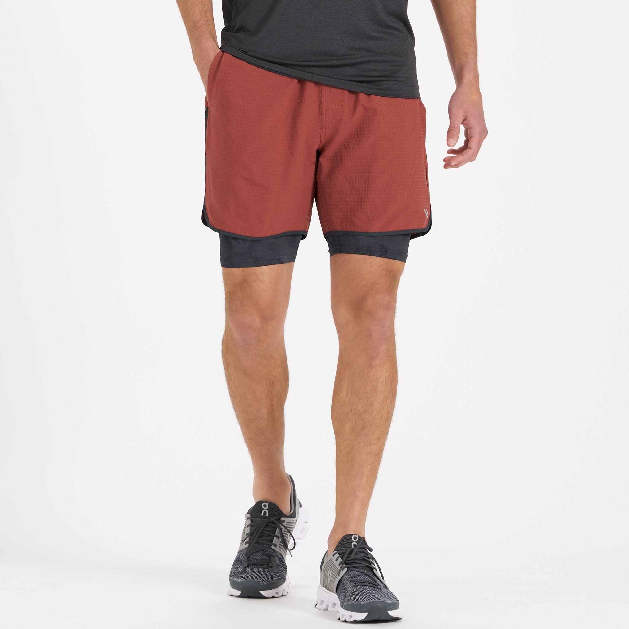 Stockton Short | Red Clay Linen Texture