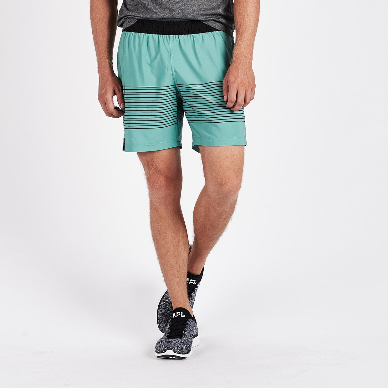 Rush Short | Aloe Black Stripe