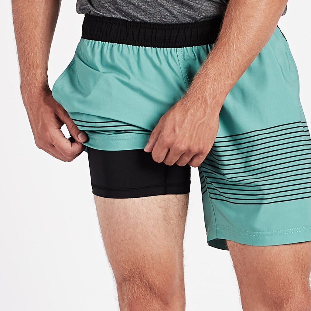 Rush Short | Aloe Black Stripe