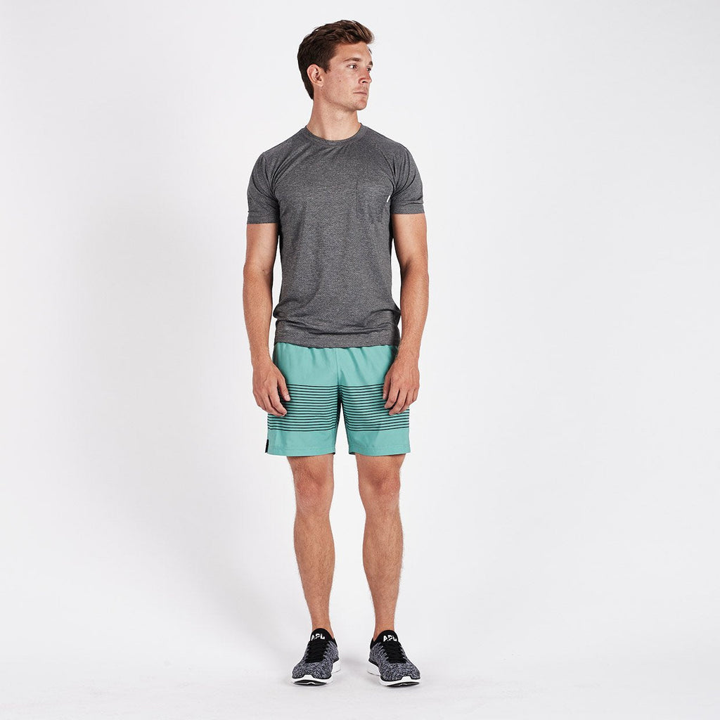 Rush Short | Aloe Black Stripe