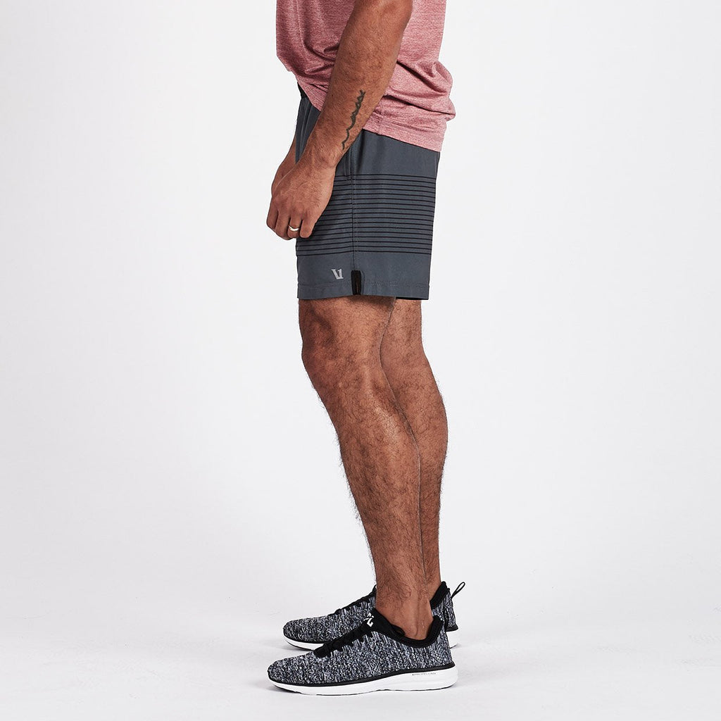 Rush Short | Charcoal Black Stripe